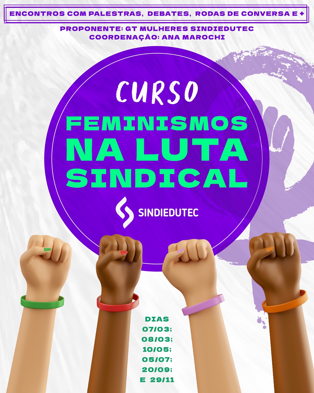 Educação, infância e currículo: confira a programação do segundo módulo do curso “Feminismos na Luta Sindical”