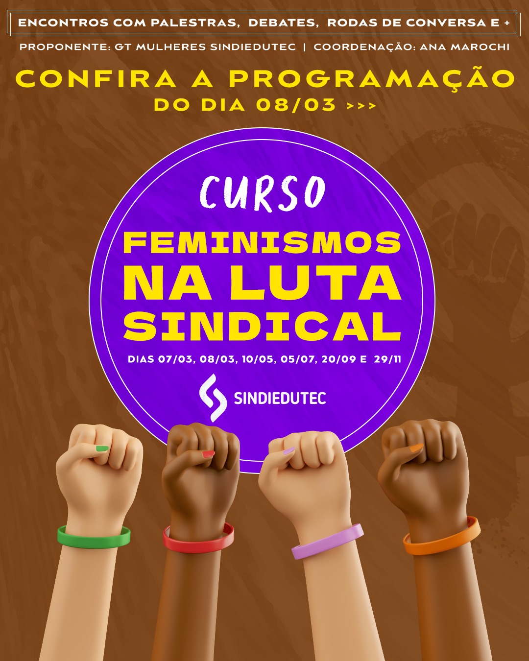 8 de março tem Percurso das Mulheres Negras e Marcha #8M da CUT em Curitiba
